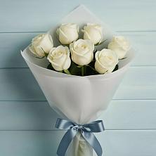 Букет 7 Белых роз Эдлесс Лав в Поселок совхоза Архангельский