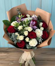 Букет цветов из:  Розы и Альстромерии в Поселок совхоза Архангельский