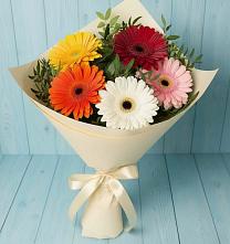 Букет цветов из:  Герберы в Поселок совхоза Архангельский
