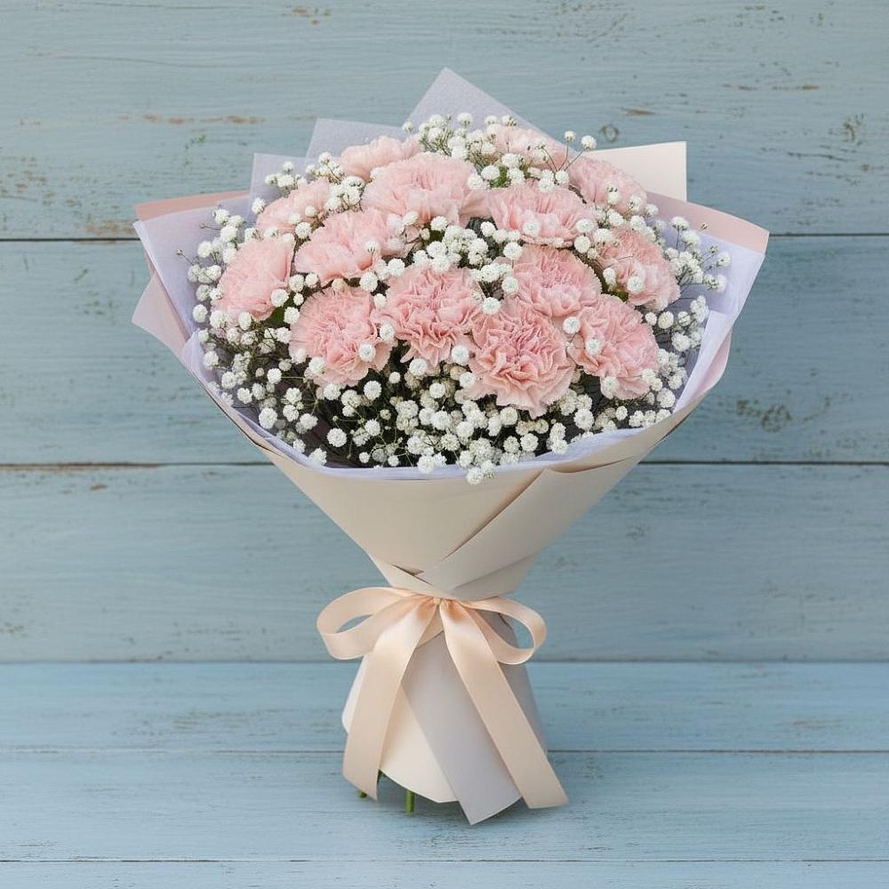 Букет цветов из: Гвоздики в Поселок совхоза Архангельский