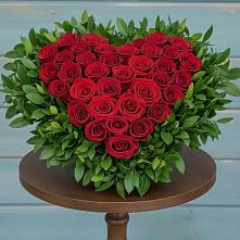 Цветочная композиция из Розы в виде сердца в Поселок совхоза Архангельский