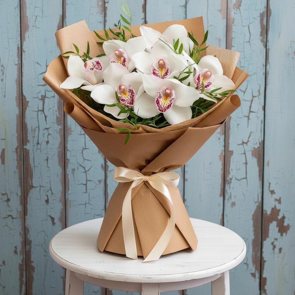 Букет цветов из: Орхидеи и Розы в Поселок совхоза Архангельский