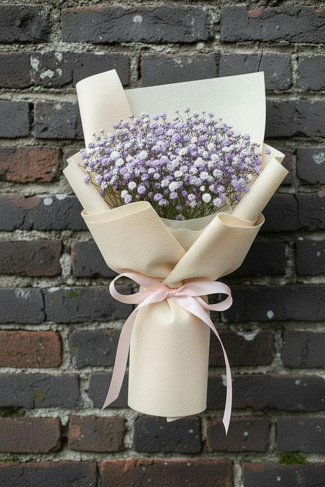 Букет цветов из: Гипсофила в Поселок совхоза Архангельский