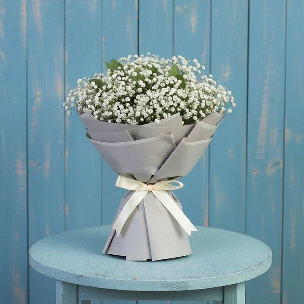 Букет цветов из: Гипсофила в Поселок совхоза Архангельский