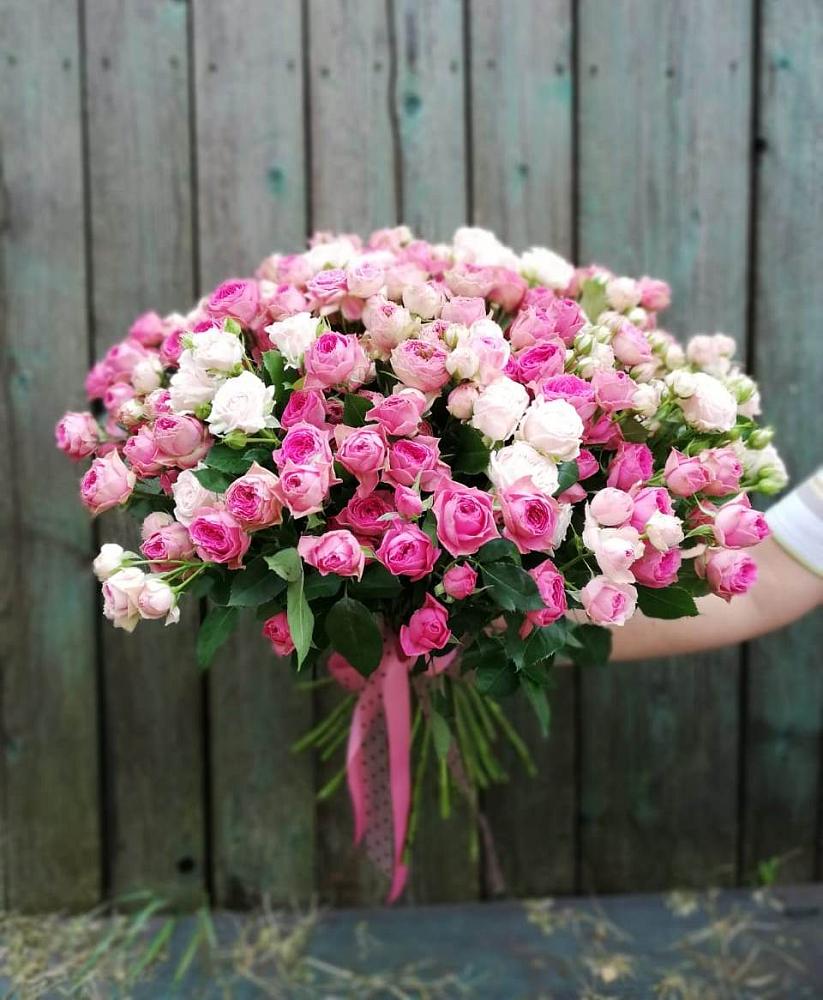 Букет Розовые кустовые розы Натали и Лав Лидия в Поселок совхоза Архангельский