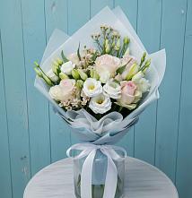 Букет цветов из:  Розы и Лизиантусы в Поселок совхоза Архангельский