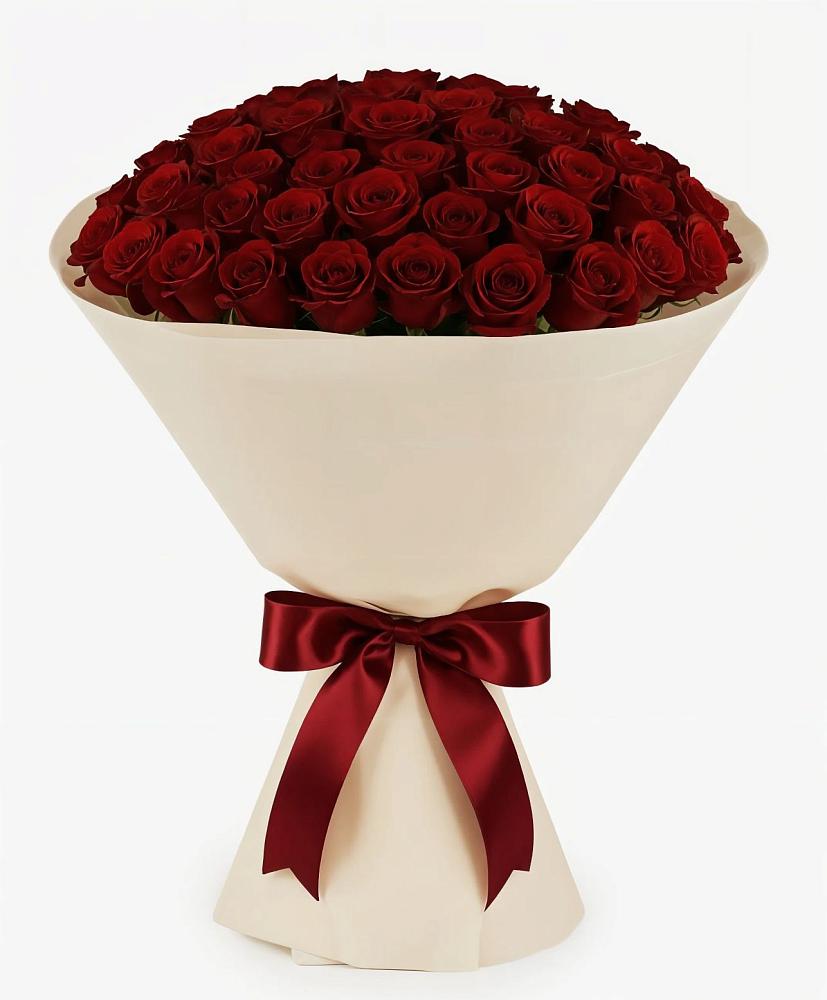 Букет 101 Бордовая роза Блэк Бакарра в Поселок совхоза Архангельский